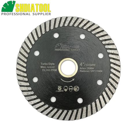 SHDIATOOL Diameter 4 105mm Diamond Sawblade Hot Pressed Narrow Turbo