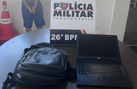 PM prende jovem de 18 anos por receptação em Nova Mutum MT Power Mix