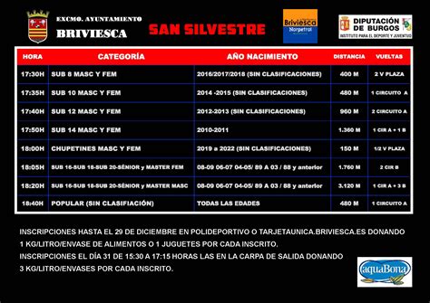 SAN SILVESTRE 2023 Briviesca Vive El Deporte