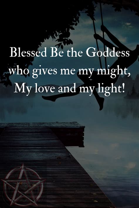 Blessed Be The Goddess Wiccan Spell Book Wiccan Quotes Pagan Quotes