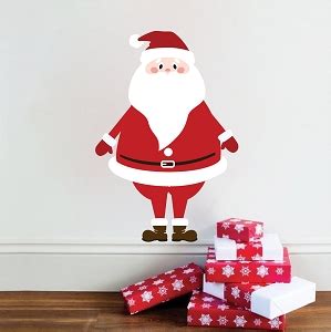 Christmas Santa Wall Decal Mural Christmas Santa Wall Design