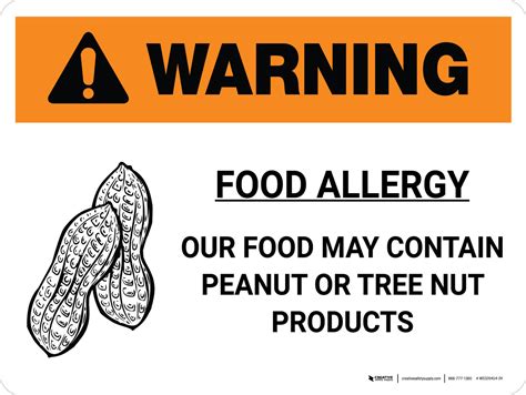 Warning: Food Allergy Our Food May Contain Peanut Tree Nut Products ...