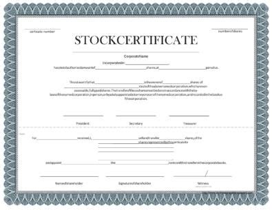 40+ Free Stock Certificate Templates (Word, PDF) ᐅ TemplateLab