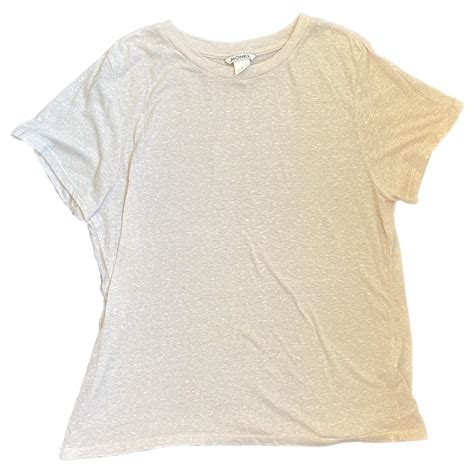 Monki Nude Beige Light Short Sleeve Top Tshirt Size Depop