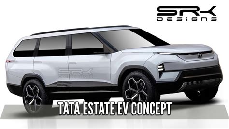 Tata Estate Ev Rendered Based On Sierra Ev Concept