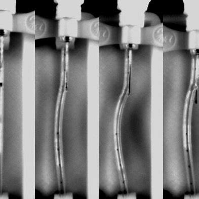 Time Lapse Images Comparing The Simulated Left And Experimentally