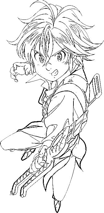 Meliodas Nanatsu No Taizai Para Colorear E Imprimir