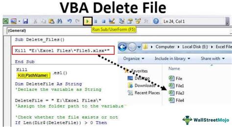 Vba Delete File How To Delete Files In The Folder Using Vba Code