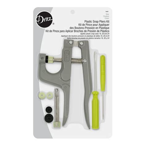 Dritz Plastic Snap Fastener Pliers Kit 1 Each
