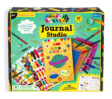 Smarts And Crafts Journal Studio With Hardbound Paper Notebook 37 Pieces