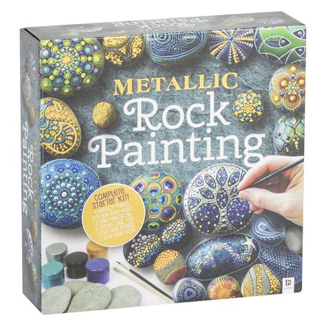 Hinkler Metallic Rock Painting Starter Kit