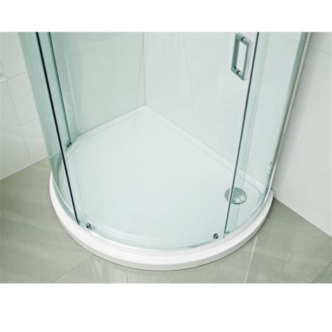 X Roman Showers Bow Fronted Quadrant Shower Tray 900mm X 900mm Dqt9