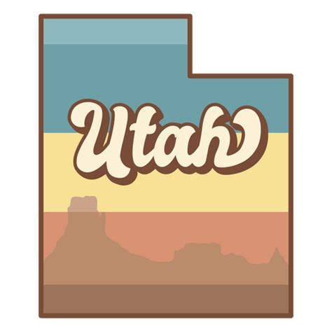 Diseño Png Y Svg De Icono Del Estado De Utah Para Camisetas