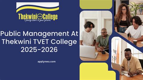 Public Management At Thekwini Tvet College 2025 2026 Tvet Colleges