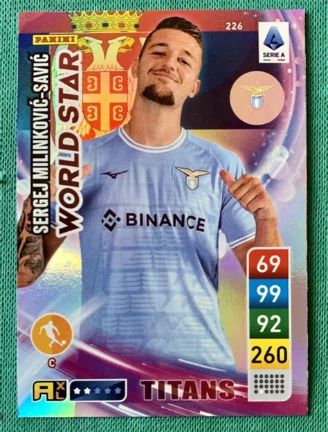 TITANS PANINI ADRENALYN Xl Calciatori 2023 Card 226 Milinkovic Savic