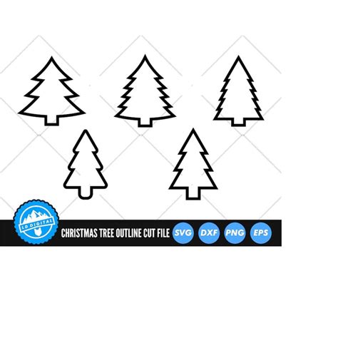 Christmas Tree SVG Files | Christmas Tree Cut Files | Christ - Inspire ...