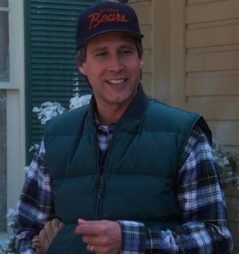 Green Puffer Vest Worn By Chevy Chase As Clark W Sparky Griswold Jr