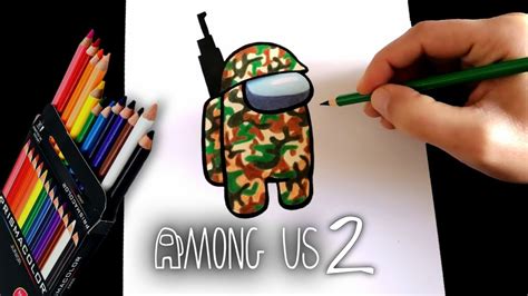 Como Dibujar Among Us Impostor Camuflaje How To Draw Among Us