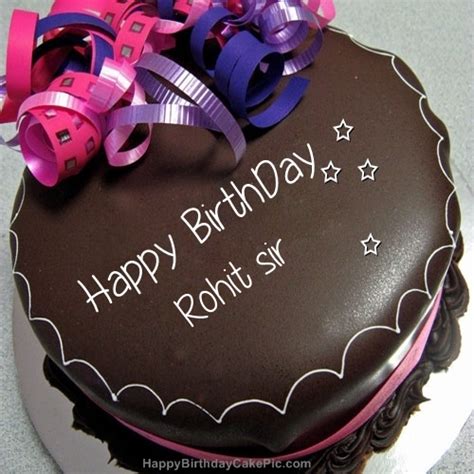 ️ Happy Birthday Chocolate Cake For Rohit sir