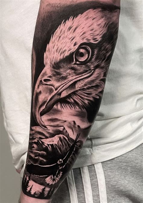 Procreate Tattoo Stamp And Reference Image Of Eagle Tattoo Design