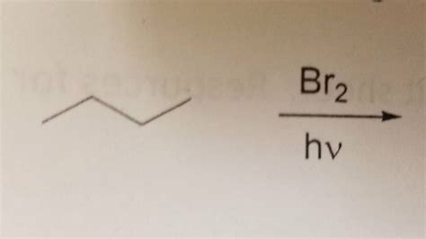 Solved Photochemical Reaction Of Butane With Bromine Chegg