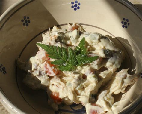 Smoked mackerel salad