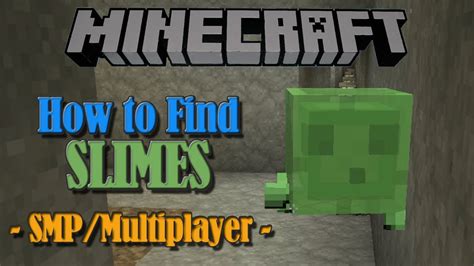 How To Find Slimes In Smp Multiplayer Minecraft Tutorial Youtube