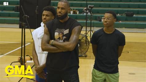 Lebron James Talks Possibility Of Playing With His Sons In The Nba L Gma Youtube