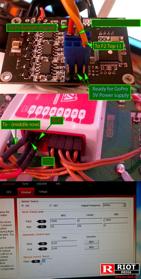 Tarot T 2d Gimbal Configuration For Pitch Controll On A Dji Phantom