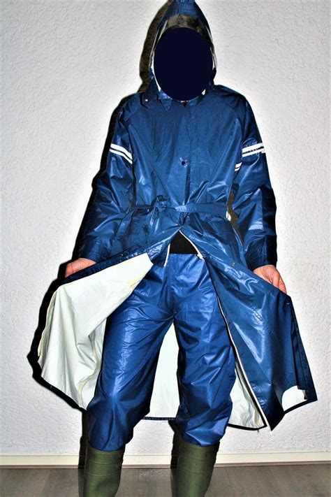 Agu Sport Long Rubber Raincoat And Pants Regenmode