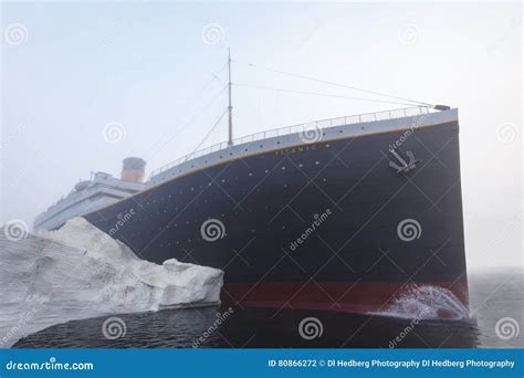 Titanic Ship Hitting Iceberg Editorial Photography Image Of Ship