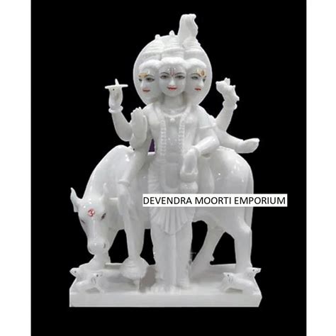 Makrana Marble Marble Dattatreya Statues Marble Lord Dattatreya