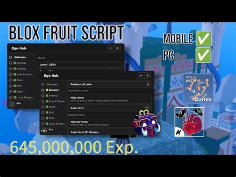 Blox Fruit Script AUTO FARM MASTERY RAID FRUIT UPDATE 20