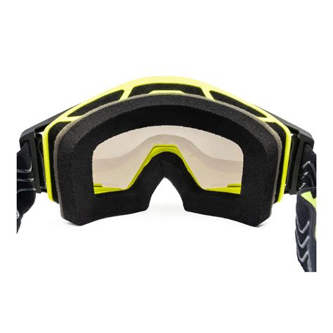 Gogle Motocyklowe IMX SAND FLUO YELLOW MATT BLACK SZYBA SILVER IRIDIUM