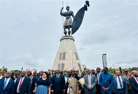 IN PICS King Misuzulu Unveils Statue Of The Late King Shaka Zulu