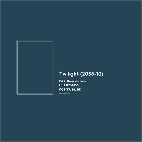 Benjamin Moore Twilight 2058 10 Paint Color Codes Similar Paints And