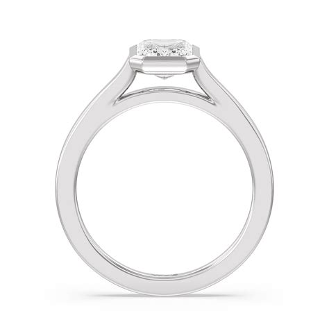 Bezel Solitaire Engagement Ring – With Clarity