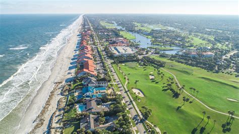 Aerial View Of Ponte Vedra Beach Jacksonville Stock Photo Download