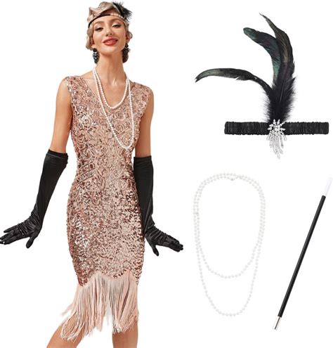 Fymnsi 1920s Flapper Dresses Roaring 20s Great Gatsby Dress For Women