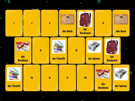 Schulsachen Matching Pairs