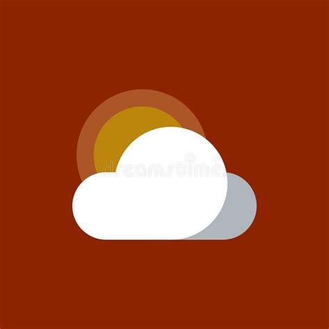 Vector De Nube Y Sol Hecho Con Diferentes Patrones Stock de ilustración