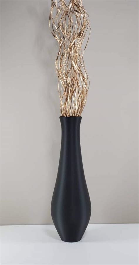 121314151819 Inch Tall Matte Black Bud Vase Etsy