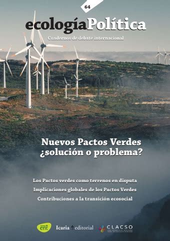 64 Ecología Política Nuevos Pactos Verdes