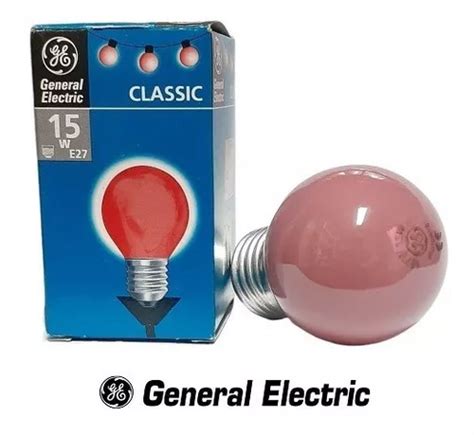 10 Lâmpada Incandescente Bolinha 15w X 127v Vermelha Ge MercadoLivre