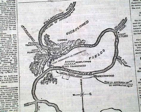 Tallahatchee River Content W Map Yazoo Pass Expedition