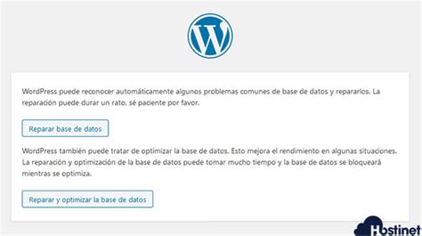 Cómo Reparar y Optimizar una Base de Datos desde WordPress