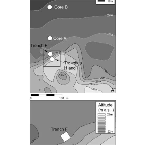 Map of Lake Flixton showing the approximate extent of the lake at the... | Download Scientific ...