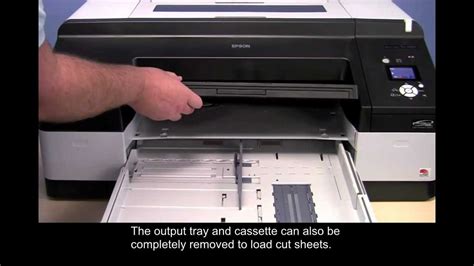 Epson Stylus Pro Loading Paper Youtube