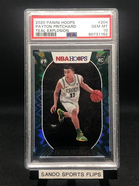 Payton Pritchard 2020 Hoops 204 Teal Explosion PSA 10 Price Guide