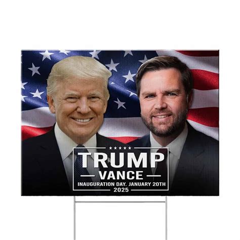 Trump Vance Inauguration Day 2025 Yardsign - Nouvette